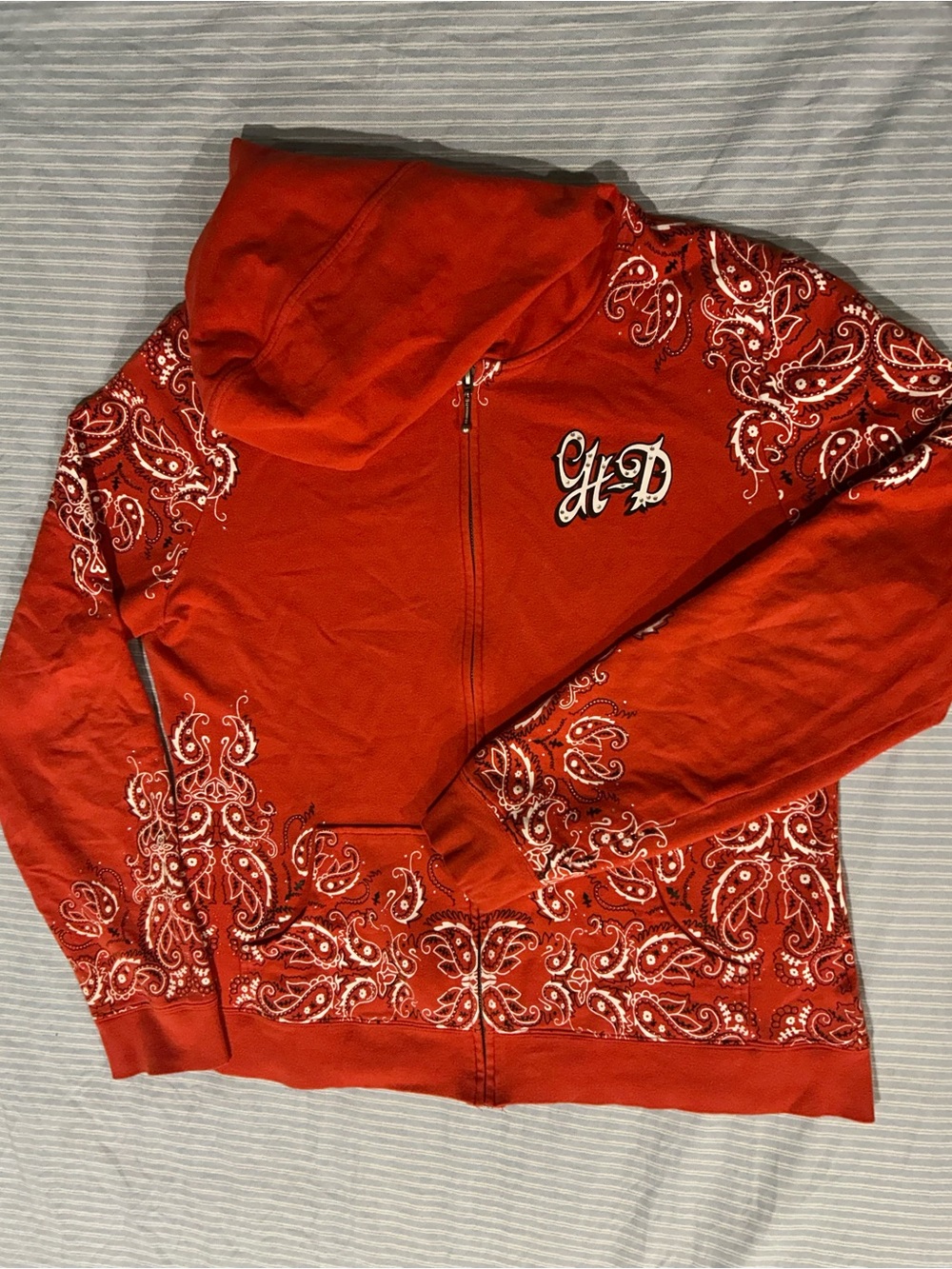 Harley-Davidson Orange Zip Hoodie